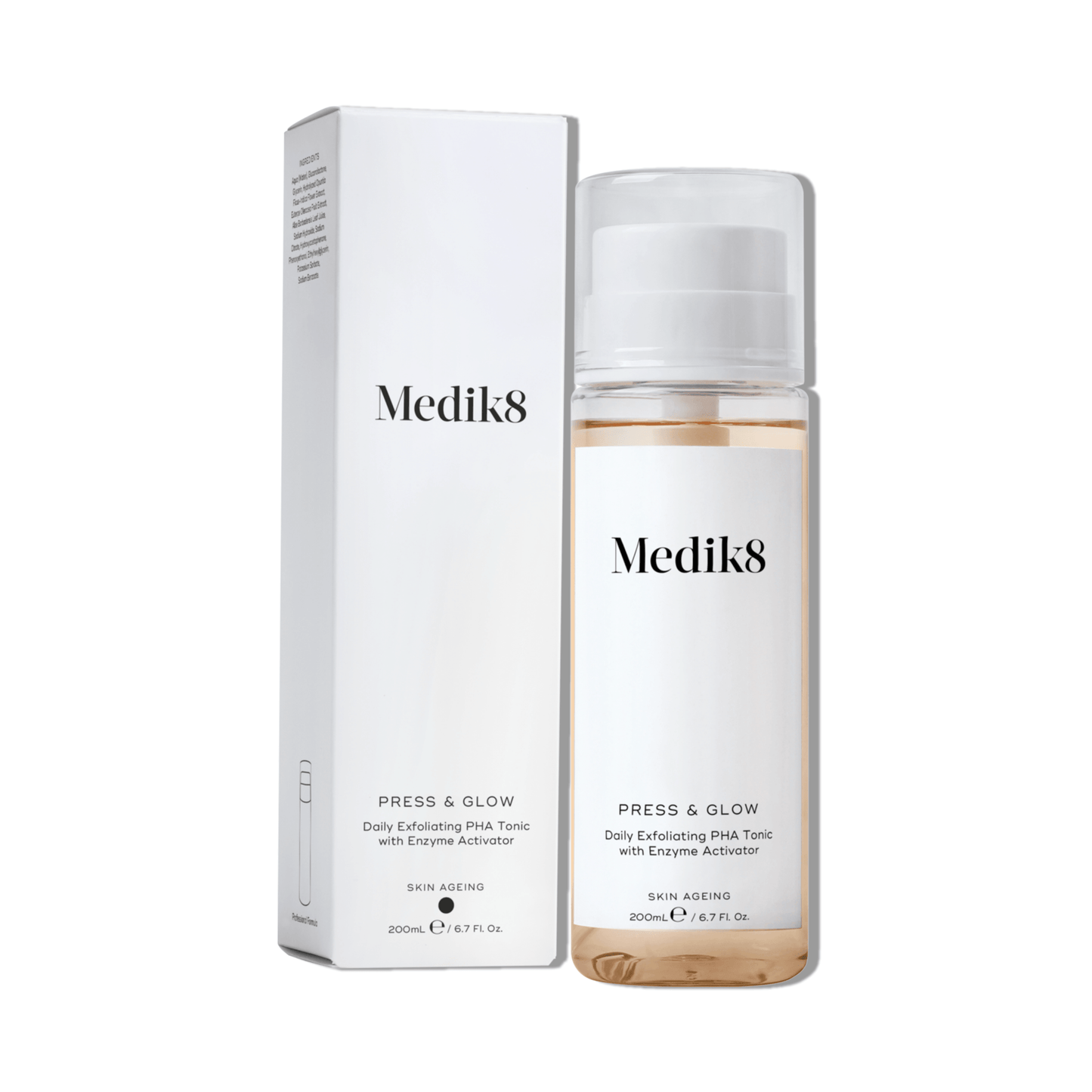 Medik8 Press & Glow švelniai eksfolijuojantis tonikas - Junora Beauty Lab