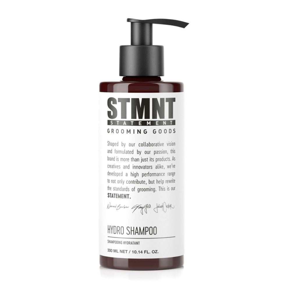 STMNT drėkinamasis šampūnas. Švelnus, kasdienis šampūnas, tinkantis asmenims turintiems jautrią galvos odą.
