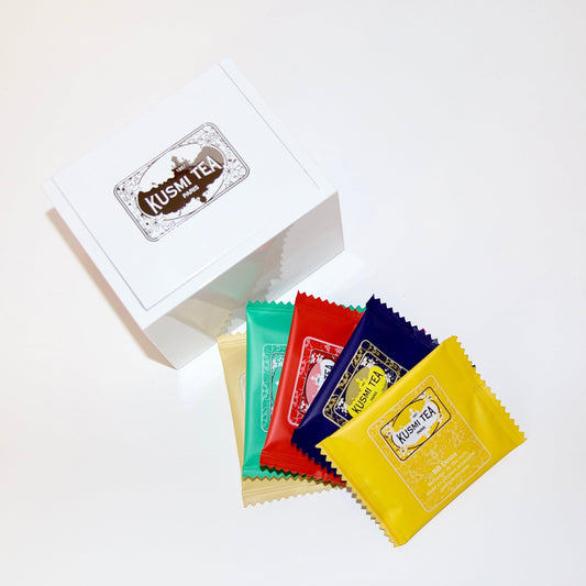 Kusmi Tea arbatos rinkinys medinėje dėžutėje - Junora Beauty Lab